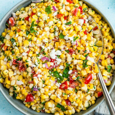 Grilled corn salad