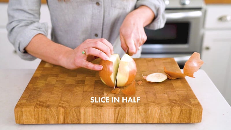 How to Cut an Onion | Slice in half