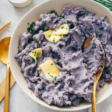 Purple mashed potatoes